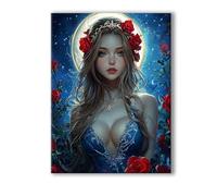 Cielo stellato Dipingi con i Numeri Adulti Ragazza Paint by Numbers, Colorare con i Numeri Adulti con Telaio, Kit di Pittura Acrilica Fai da Te per Principianti, Decora la Casa Regalo 100x150cm 0R-771