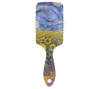 Cielo stellato Girasoli Pittura a Olio carino pennello per phon dryinged bagnato asciutto pennello per capelli sottili con manico ergonomico cepillos para cabello