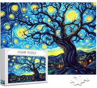 Cielo stellato Puzzle 5000 Pezzi Grandi Dimensioni per Adulti, Puzzle Albero Motivo Progettazione con Compact Box e Poster Incluso per Home Room Wall Decor, Men Gifts, Legna Jigsaw 156x105cm, Model32