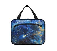 Cielo stellato Una stella cadente che passa da appeso borsa cosmetica da viaggio con gancio, designer Necessities Make up borse per adulti zaino zaino in spalla bolso Viajero para Mujer L