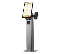 CIELOBLOEN Chiosco Self-Service da 21,5", sistemi di ordinazione per Fast Food, terminali di pagamento, Touch Screen, Supporto per Carta POS, Stampa Termica, Wi-Fi Wireless StandingVersion
