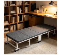 CIELOBLOEN Giaciglio Pieghevole, Poltrona Portatile con 3cm Cuscino Comfort Spesso Width60cm/23.6in