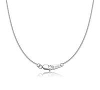 CIELTEAR Collana da donna in argento Sterling 925, maglia veneziana da 0,8 mm, super resistente e sottile, lunga 40,6 cm, 50,6 cm, 50 cm, 55 cm, 60 cm, 16 Inch, Argento sterling, Nessuna pietra