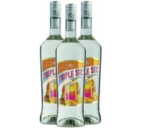 Ciemme 3 Bottiglie Triple Sec Liquore all'Arancia, 30% Vol, Bottiglia da 1000 ml, Ideale per Cocktail Internazionali