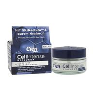 Cien Cell Intense Hyaluron Night Cura (50 ml) | Crema da notte anti-età per rassodare e ridurre le rughe, con SKINectura, Duo-Hyaluron & Collagen Booster | Cura vegana del viso senza siliconi