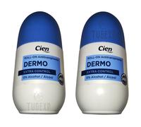 CIEN Donna DERMO Roll-on Antitraspirante 48 Ore Extra Control 2 x 50 ml