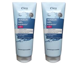 CIEN Gel detergente 3 in 1, 2 x 200 ml