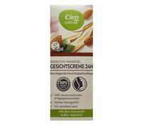 CIEN NATURE Crema viso 24H con olio di mandorla sensibile, 1 x 50 ml