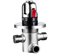 CIENCIA G1/2", valvola termostatica di miscelazione in ottone, valvola di miscelazione per acqua calda, 3 vie, valvola di commutazione per doccia, cromata, CTM505