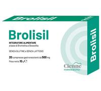 CIENNE DISTRIBUZIONE Srl BROLISIL 20 COMPRESSE GASTRORESISTENTI DA 500 MG SENZA GLUTINE SENZA LATTOSIO