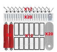 CIENUWPD Parti dell'aspirapolvere Rullo Principale Spazzola Laterale Filtro Panno per mocio Sacchetto per la Polvere per Roborock Qrevo L/QV 35A / QV 35S / QR 598 / QR 798(Set Hot)