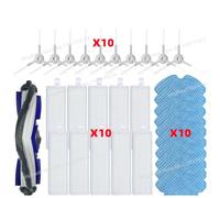 CIENUWPD Parti dell'aspirapolvere Rullo Spazzola Laterale Filtro Hepa Panno per mocio per Rowenta per Tefal Explorer Serie 60/RG7447, RG7455, RG7447wh(Set N)