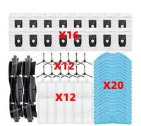 CIENUWPD Parti dell'aspirapolvere Spazzola Laterale Principale Filtro Panno per mocio Sacchetto per la Polvere per TP-Link Tapo RV30 Plus / RV20 Mop Plus / RV10 Plus / RV30 / RV10(Set Hot)