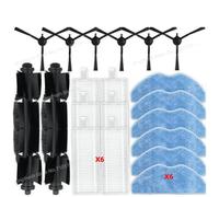 CIENUWPD Parti Spazzola Filtro Mocio per Eureka Forbes Robo LVAC Voice PRO, per Dynaking R21, LG R5, per Rowenta X-Plorer S135 S135+/ S140 S140+(Set Q)