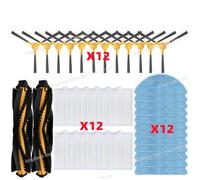 CIENUWPD Parti Spazzola Filtro Panno per mocio per Blaupunkt Bluebot XBOOST/XPRO, per Create Ikohs Netbot S18, per Kabum Smart 500/700, per Honiture Q5(Set R)