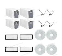 CIENUWPD Parti Spazzola Filtro Panno per mocio Sacchetto per Roborock Qrevo Curv / S5V / S5X / 5A1 / 5XC / 5AE / CurvC/Qrevo C/Qrevo C PRO(Set P)