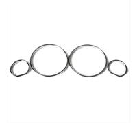 CIENUWPD Set di Anelli per indicatori del cruscotto e della Copertura della velocità per BMW E32 E34 Models