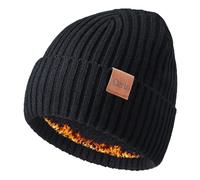 Cierto Berretto Invernale per Uomo e Donna: Cappello a Maglia Foderato in Pile Termico Freddo | Caldo Berretto con Risvolto