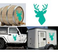 CIERVO CACCIA Trofeo B Adesivo In Vinile