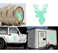 CIERVO CACCIA Trofeo B Adesivo In Vinile