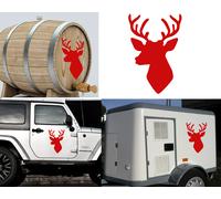 CIERVO CACCIA Trofeo B Adesivo In Vinile