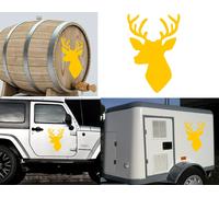 CIERVO CACCIA Trofeo B Adesivo In Vinile