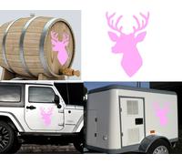 CIERVO CACCIA Trofeo B Adesivo In Vinile