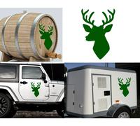 CIERVO CACCIA Trofeo B Adesivo In Vinile