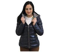 CIESSE PIUMINI Donna Giacca Giubbotto con Cappuccio Benja Imbottitura in Vera Piuma Certificata 800 Fill Power con Pinces 223Cfwj02504N6C10D Blu