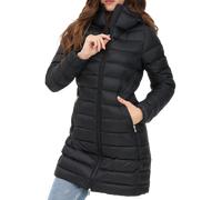 Ciesse Piumini Nikak Piumino Parka Giaccone Lungo Con Cappuccio Slim Fit Nero Donna