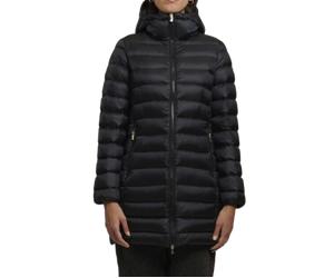 Ciesse Piumini Tyrin Piumino Parka Giaccone Lungo Con Cappuccio Impermeabile Nero Donna