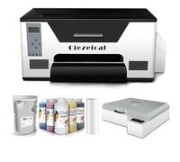 Ciezeical Kit stampante DTF XP600 con forno e consumabili, pronto all'uso, adatto per startup e officine, può essere utilizzato per scarpe, cappelli, magliette, pantaloni, ecc.
