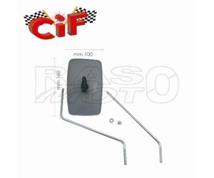 Cif 20215 Kit Specchio Retrovisore Destro / Sinistro Con 2 Aste Grigio Piaggio A