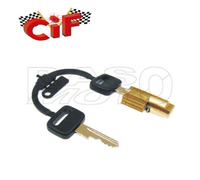 Cif Kit Serratura e Chiavi Bloccasterzo Modello Corto Guida Grossa 6mm Piaggio C