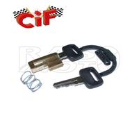 Cif Kit Serratura e Chiavi Bloccasterzo Modello Corto Guida Sottile 4mm Piaggio
