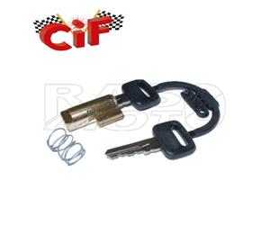 Cif Kit Serratura e Chiavi Bloccasterzo Modello Corto Guida Sottile 4mm Piaggio