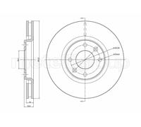 CIFAM 800-566C - Disco freno singolo anteriore