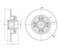 CIFAM 800-722 - Disco freno singolo posteriore
