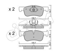 CIFAM 8229590 - Kit pastiglie freno, Freno a disco