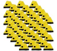 Ciffre 96 pezzi in un set Cappello di Natale Cappello di Babbo Natale Cappello invernale Cappelli di Babbo Natale giallo bianco