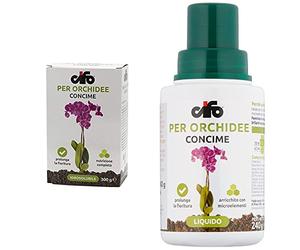 Cifo Concime idrosolubile per Orchidee 300 gr & Concime liquido per Orchidee 200 ml