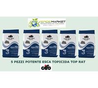 CIFO SET 5 PZ TOP RAT 150 gr Veleno Topi Ratti, Esca Ratticida Topicida Potente