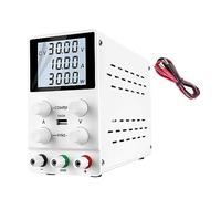 Cifre USB Regolate Alimentatore da laboratorio Regolatore di corrente a tensione variabile CC Riparazione PCB Ricarica della batteria del telefono Regolazione Facile Precisa(SC-LCD 30V5A White)