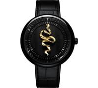 CIGA Design Orologio Meccanico Legend of Serpent, movimento calibro svizzero, cinturino in pelle con motivo alligatore, regali per uomini e donne, edizione limitata in oro 18 carati