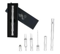 Cigar Punch Cigar Draw Enhancer Tool Cigar Draw Enhancer Cigar Fixing Needle and Cigar Punch 3 in 1 Il Cigar Punch per tutti i sigari è un accessorio pratico ed essenziale per gli amanti dei sigari