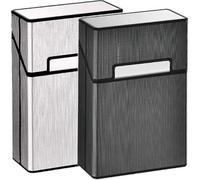 Cigarette Case King Size Aluminum Compatible with Whole Package Cigarettes 20pcs Anti-collision Splash Proof And Scratch Resistant 2 Pack