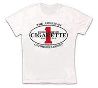 Cigarette Racing Team Speed Boats Powerboats Retro T Shirt White XL