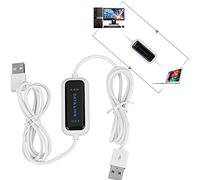 cigemay Cavo Dati USB 2.0 a USB 2.0, Cavo Trasferimento Dati Maschio a Maschio, Cavo Dati PC a PC 480 MB/s con Luce LED 1,75M, Cavo Plug And Play Bridge Compatibile con 2000/XP/VISTA/7/8