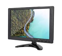 cigemay Monitor FHD, monitor LCD da 10,1 pollici 1080p, monitor multimediale portatile universale Eye-Care, supporto HDMI/VGA/AV, per video audio per auto di sorveglianza CCTV ,