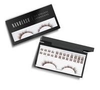 Ciglia a grappolo per applicazione fai da te a casa Nanolash 36 cluster di ciglia - extension ciglia fai-da-te, DIY cluster ciglia, ciglia finte in cluste DIY (Marrone, DIVINE)